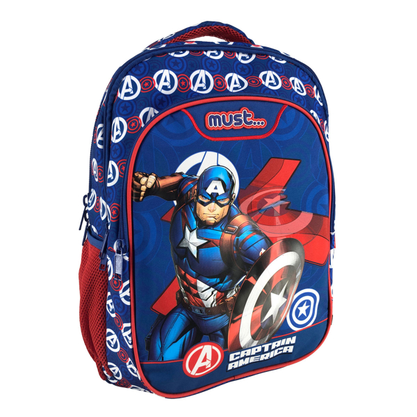 Σχολική Τσάντα Δημοτικού (32x18x43) Must Captain America 506216