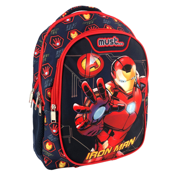 Σχολική Τσάντα Δημοτικού (32x18x43) Must Iron Man 506218