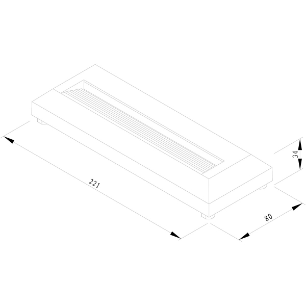 Απλίκα Led Εξωτερικού Χώρου Heronia HER-07 42-0012 Grey