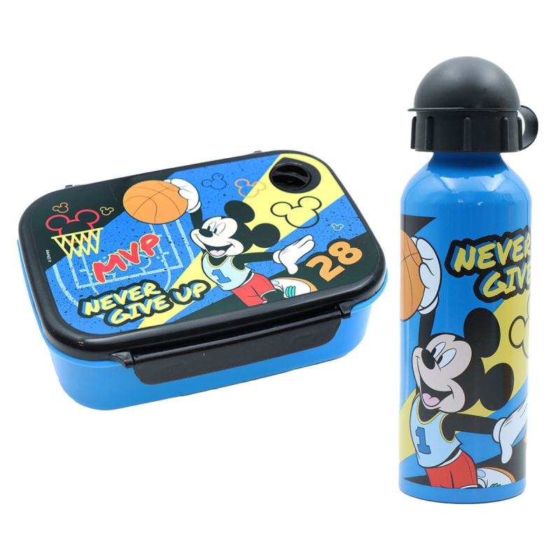 Φαγητοδοχείο 800ml & Παγούρι 500ml Must Mickey 563552