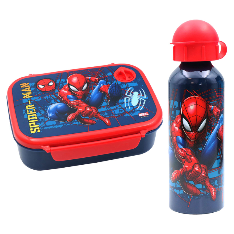 Φαγητοδοχείο 800ml & Παγούρι 500ml Must Spiderman 508396