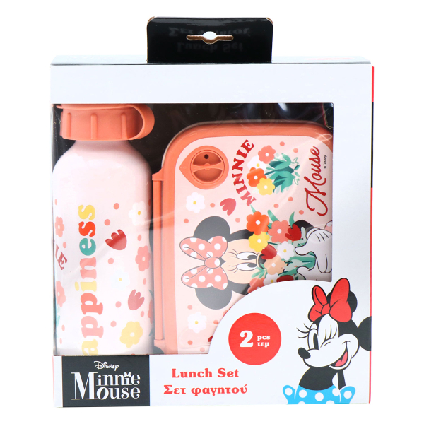 Φαγητοδοχείο 800ml & Παγούρι 500ml Must Minnie 564404