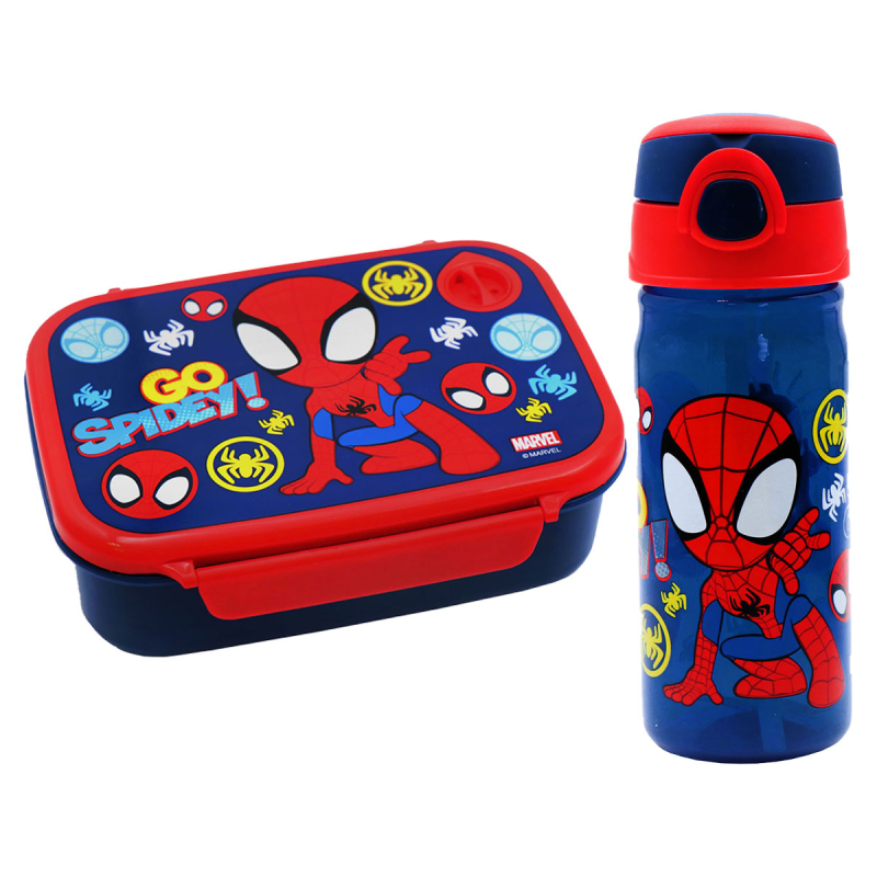 Φαγητοδοχείο 800ml & Παγούρι 500ml Must Spidey 508398