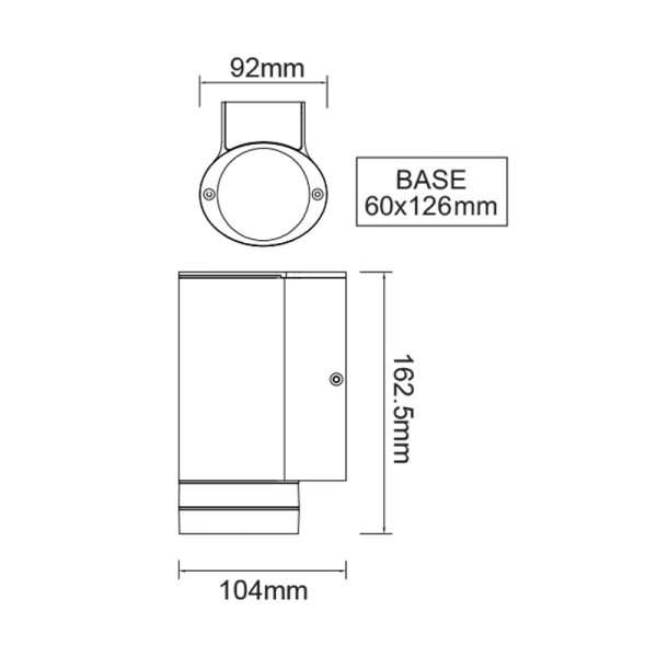 Σποτ Εξωτερικού Χώρου Aca Melitta LG6006G D.Grey