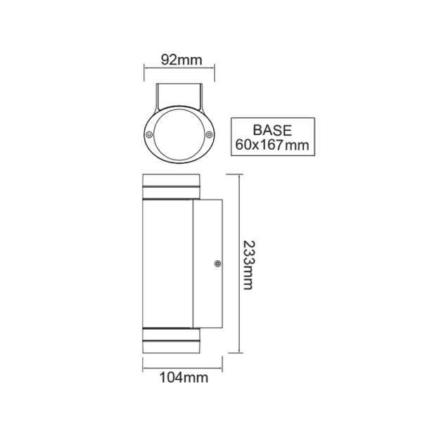 Σποτ Εξωτερικού Χώρου Aca Melitta LG6007G D.Grey