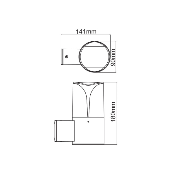 Απλίκα Εξωτερικού Χώρου Aca Phoibe LG8304G D.Grey