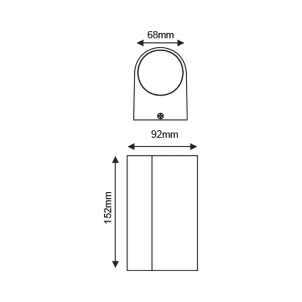 Σποτ Εξωτερικού Χώρου Aca Dasa LG2202GU10W White