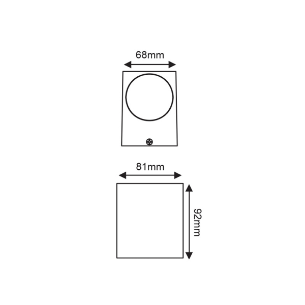 Σποτ Εξωτερικού Χώρου Aca Vita LG2203GU10W White