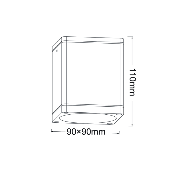 Σποτ Εξωτερικού Χώρου Aca LG2401GU10W White