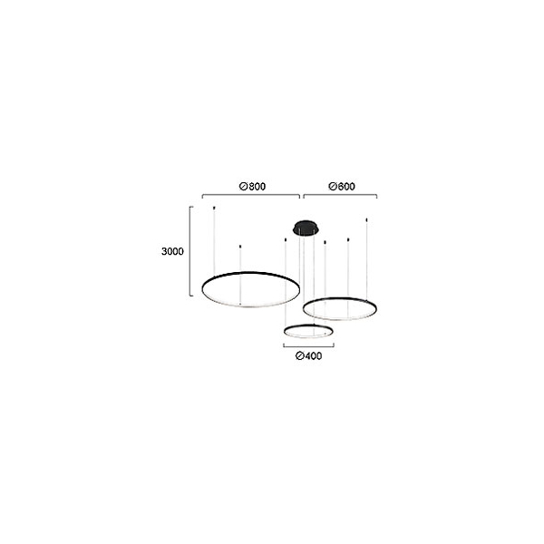 Φωτιστικό Οροφής Led Dimmable Viokef Maximos Black 4301100