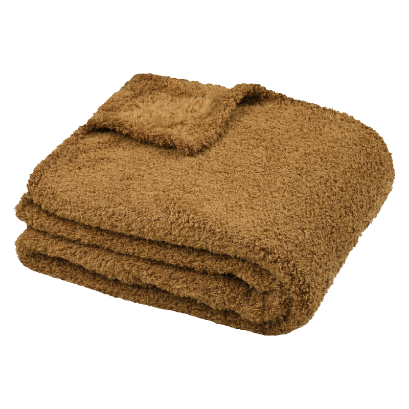 Κουβέρτα Fleece Ημίδιπλη (180x220) S-F Montreal Camel P3C681005