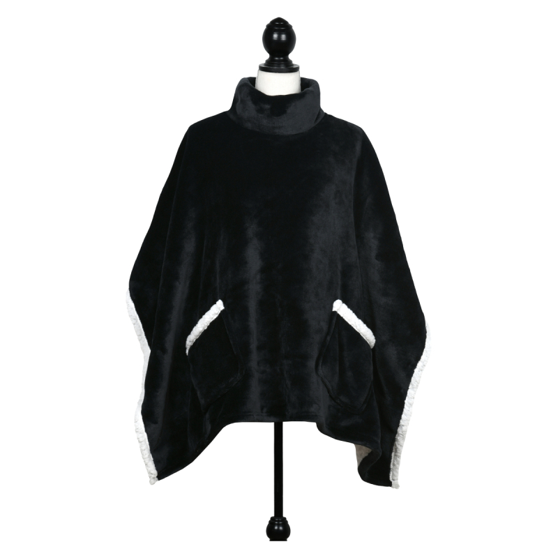 Πόντσο Fleece Γυναικείο S-F Sweety Noir P1D345004