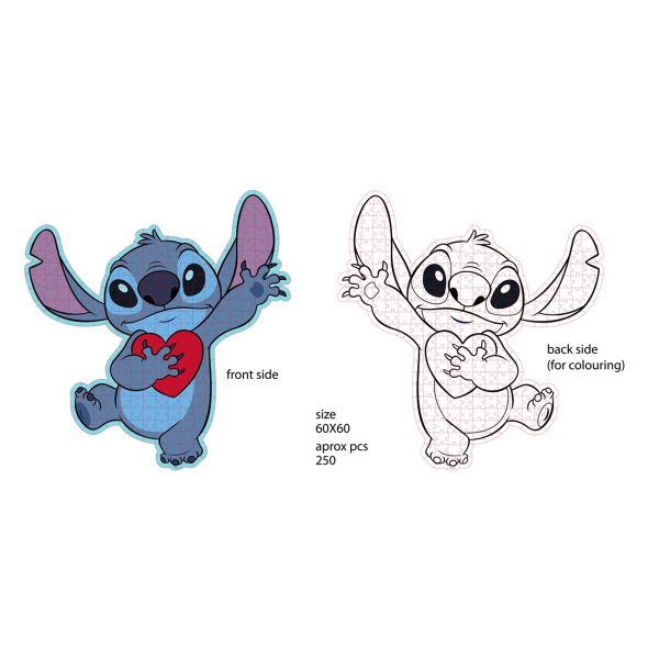 Παζλ Με 250 Κομμάτια Luna Toys Lilo & Stitch