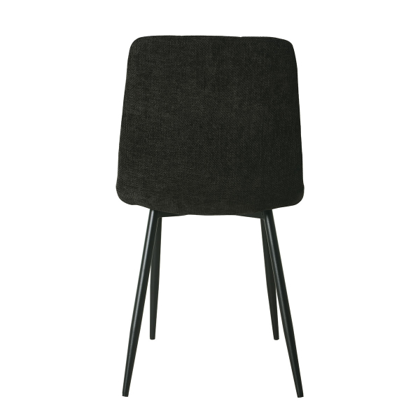 Καρέκλα (54x45x89) Spitishop Stol Black Velour 7094/16