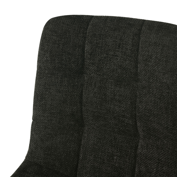 Καρέκλα (54x45x89) Spitishop Stol Black Velour 7094/16