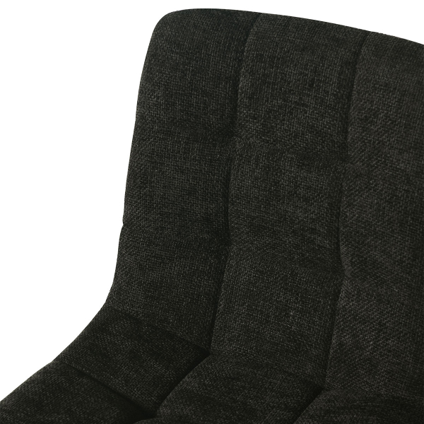 Καρέκλα (54x45x89) Spitishop Stol Black Velour 7094/16