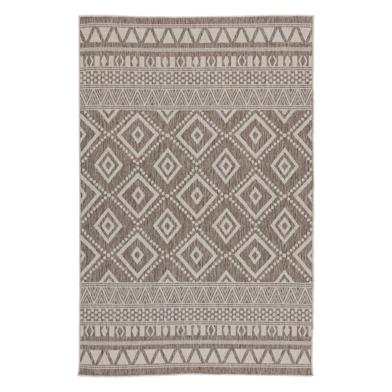 Χαλί Καλοκαιρινό (160x230) Ezzo Finn FL017 Cream/Dark Beige