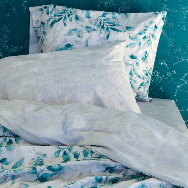 Σεντόνια Μονά (Σετ) Nima Bed Linen Intrigue Blue