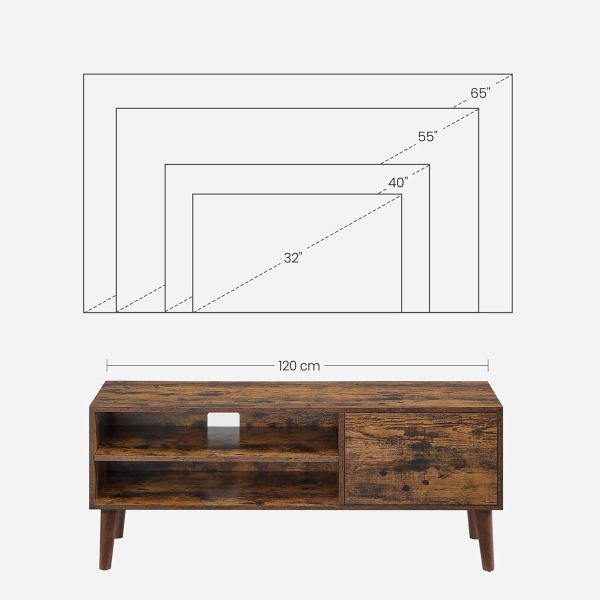 Έπιπλο Τηλεόρασης (120x40x49) Vasagle LTV120T01