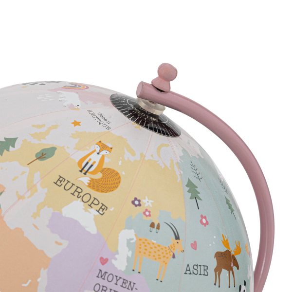 Διακοσμητική Υδρόγειος Σφαίρα (Φ22x28) A-S Globe Pink 195839A