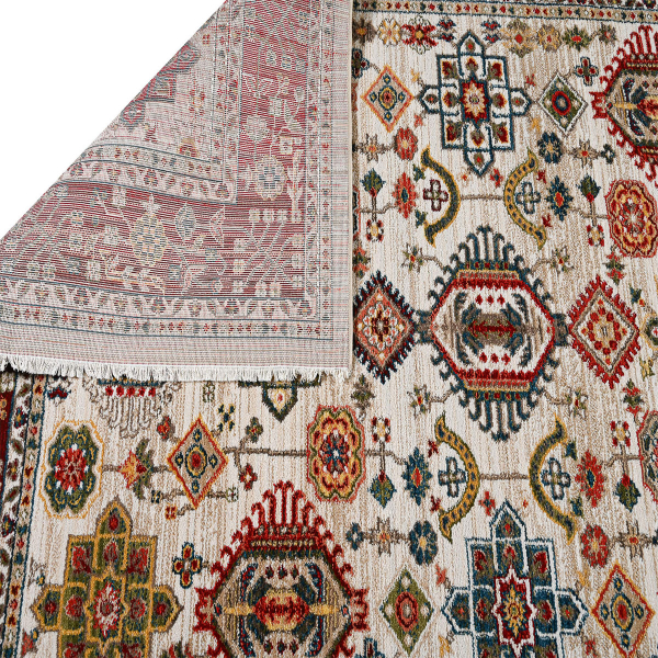 Χαλί (140x200) Polcarpet Kazak Oriental 695 Bone Bordo