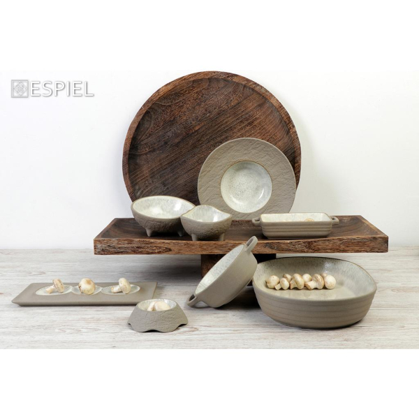 Πιατέλα Σερβιρίσματος Ορθογώνια (31.8x15.8) Espiel Spirit Beige NIC706K2