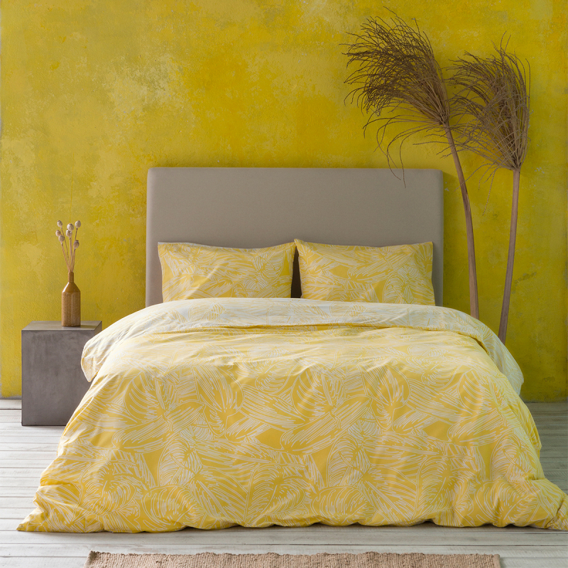 Σεντόνια Υπέρδιπλα (Σετ 220x260) Nima Bed Linen Arbust Yellow