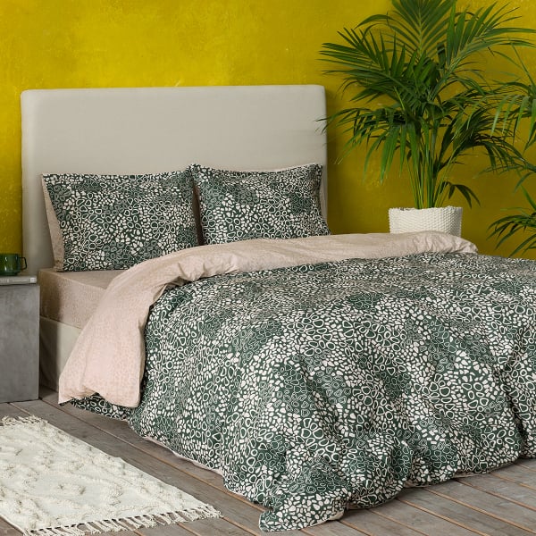 Σεντόνια Υπέρδιπλα (Σετ 220x260) Nima Bed Linen Mamba Jungle Green