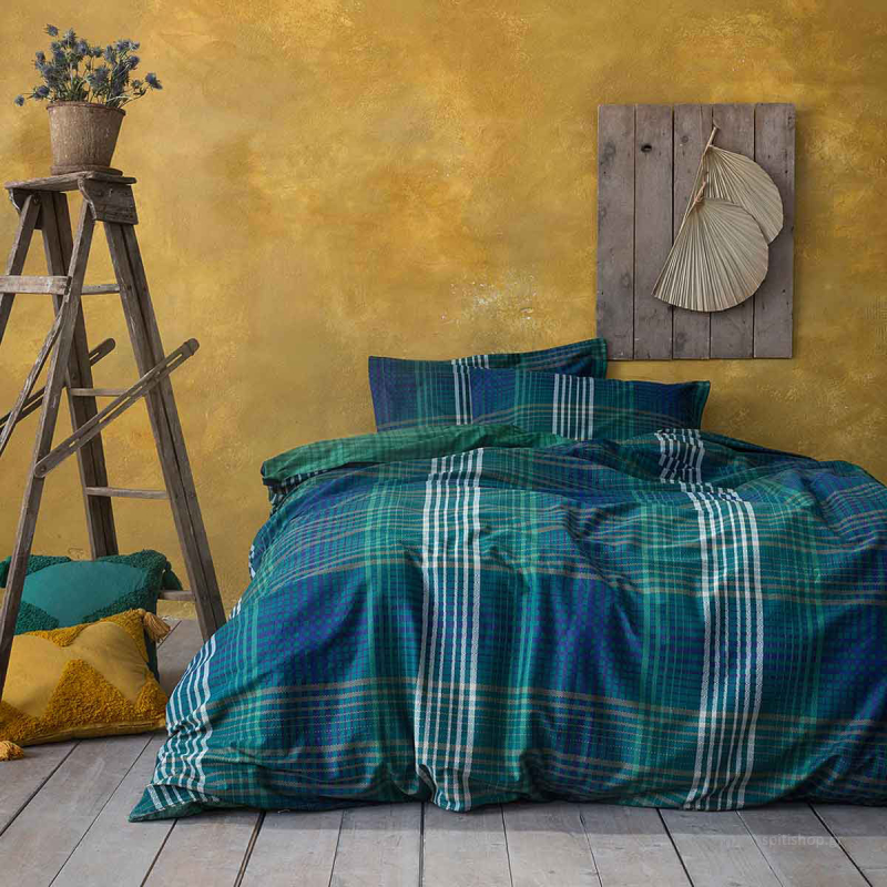 Σεντόνια Μονά (Σετ) Nima Bed Linen Ardor Green