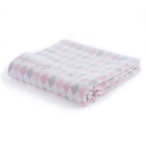 Κουβέρτα Fleece Αγκαλιάς (75x110) Nef-Nef Baby Sweet Rhombus Pink