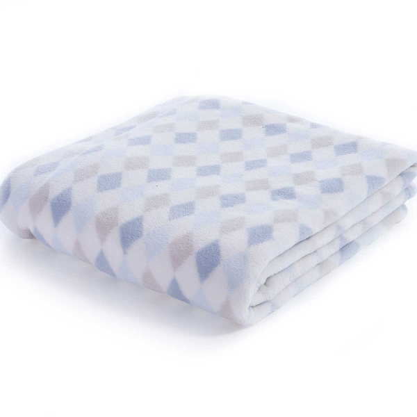 Κουβέρτα Fleece Αγκαλιάς (75x110) Nef-Nef Baby Sweet Rhombus Blue