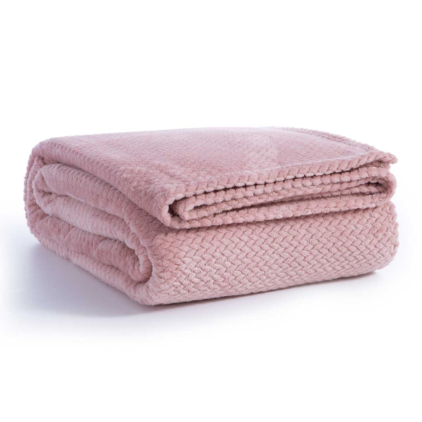 Κουβέρτα Fleece Μονή (160x220) Nef-Nef Worth Pink