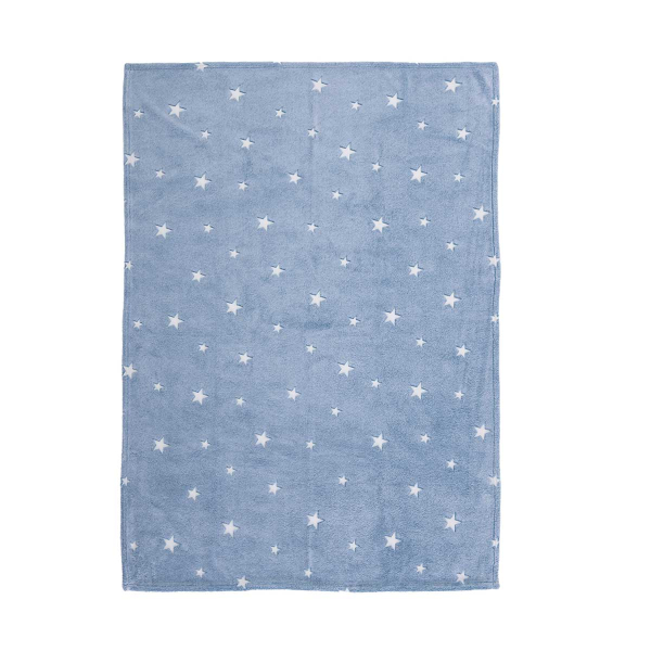 Φωσφοριζέ Κουβέρτα Fleece Κούνιας (110x150) Nef-Nef Baby Interstellar Denim