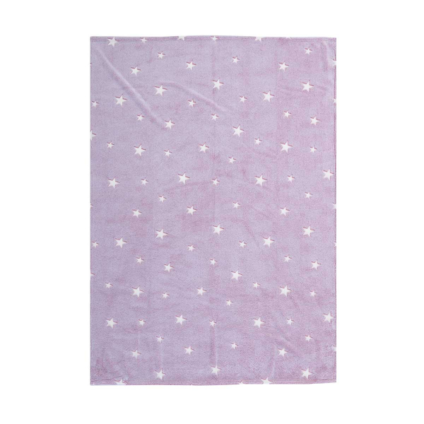 Φωσφοριζέ Κουβέρτα Fleece Κούνιας (110x150) Nef-Nef Baby Interstellar Rose