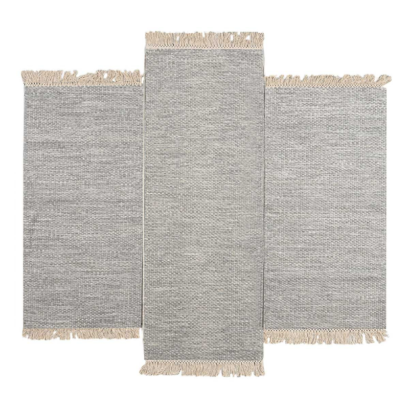 Χαλιά Κρεβατοκάμαρας (Σετ 3τμχ) Polcarpet Wool Kilim 738 Grey