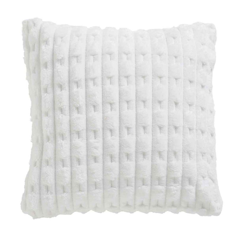 Διακοσμητικό Μαξιλάρι Fleece (40x40) Das Home Sherpa 1176 White