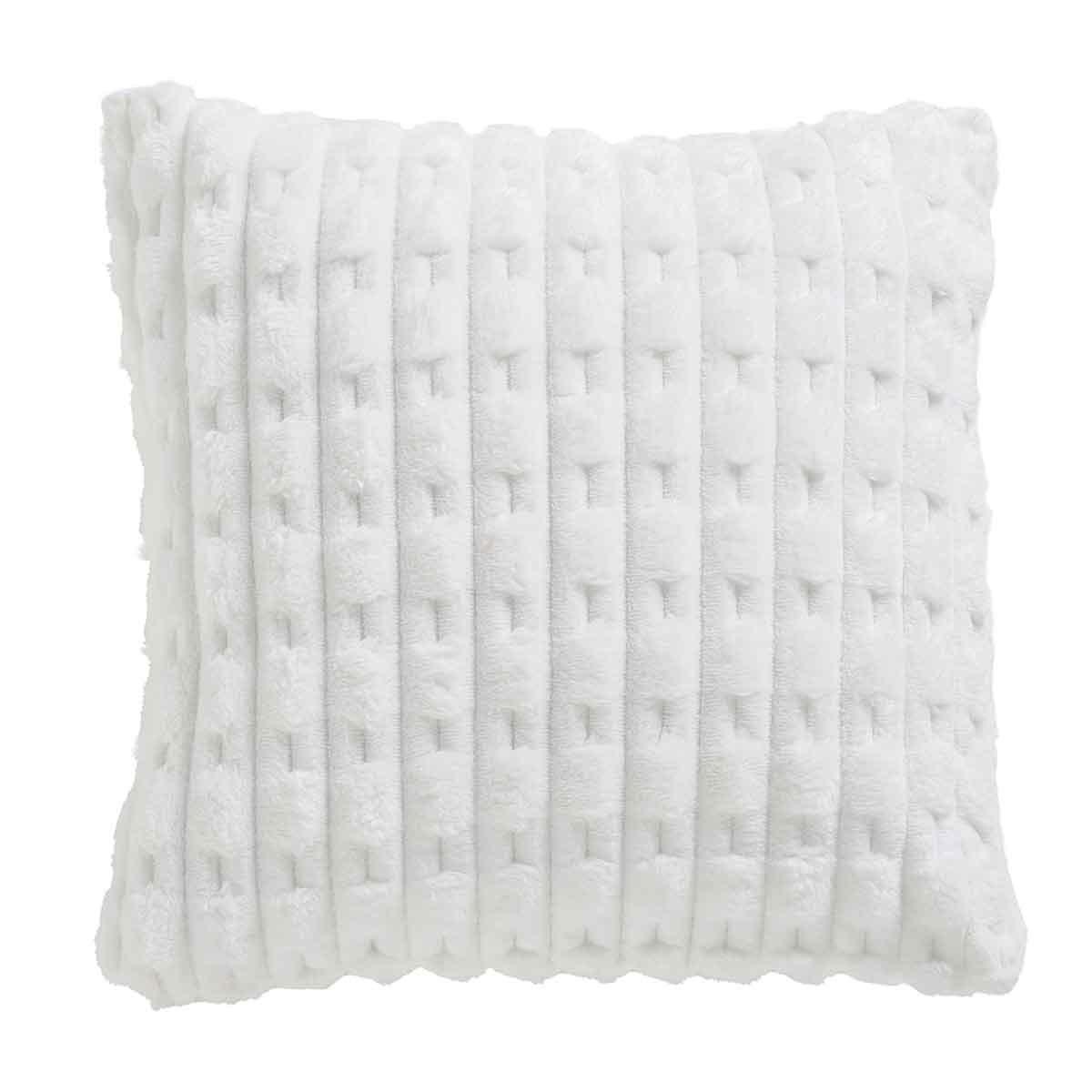 Διακοσμητικό Μαξιλάρι Fleece (40×40) Das Home Sherpa 1176 White