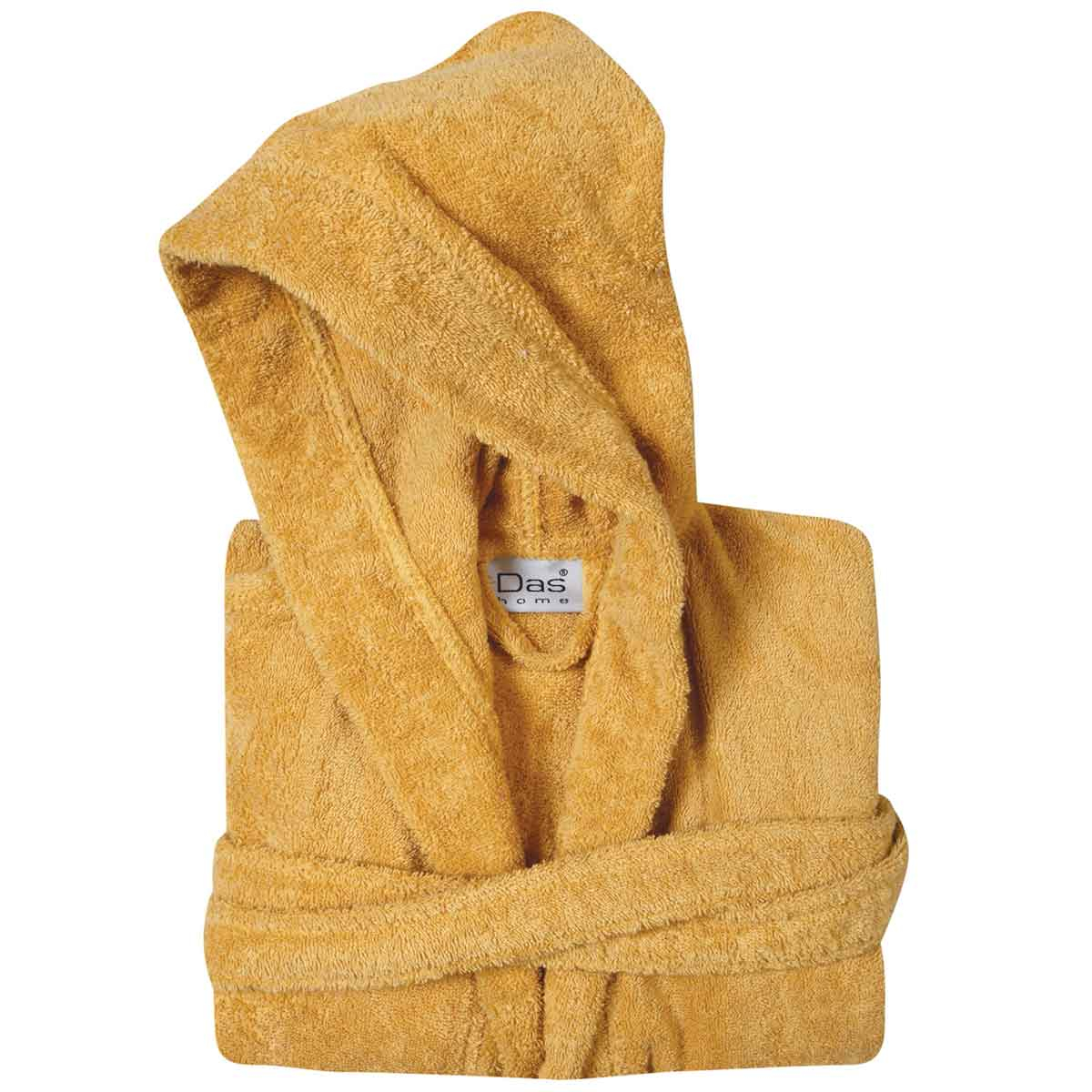 Μπουρνούζι Das Home Casual Line 5906 Ochre X-LARGE X-LARGE