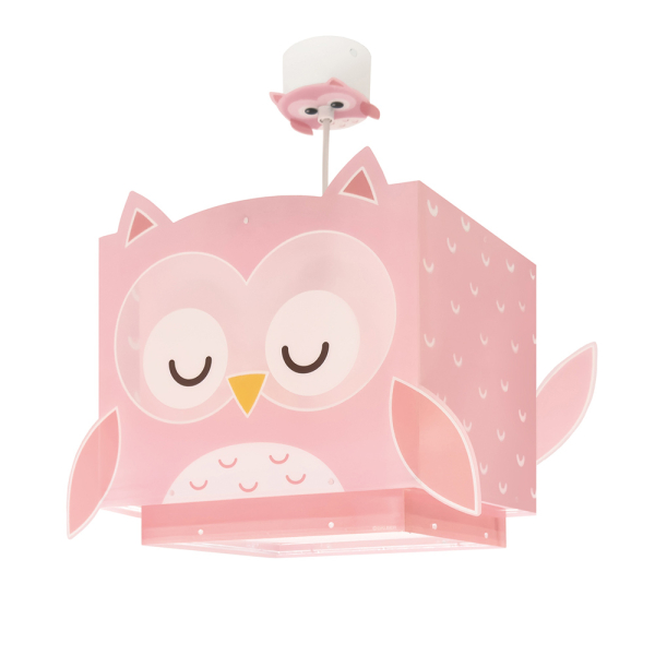 Παιδικό Φωτιστικό Οροφής Μονόφωτο Ango Little Pink Owl 64482