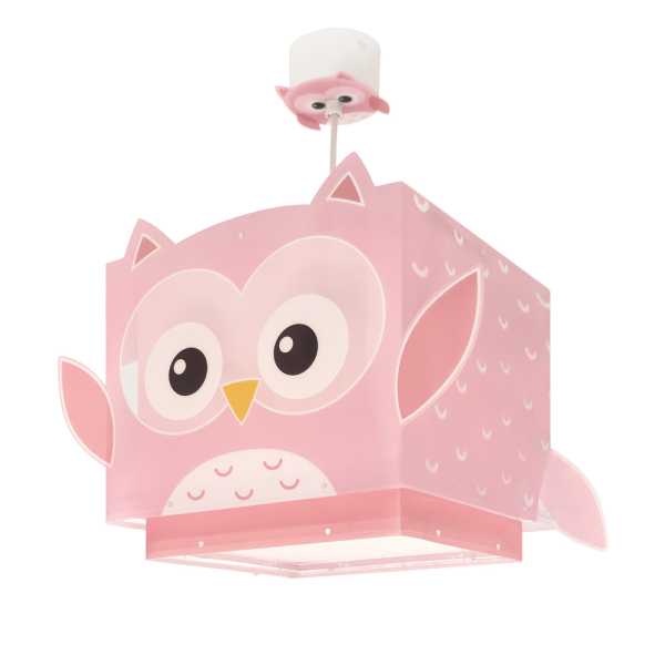 Παιδικό Φωτιστικό Οροφής Μονόφωτο Ango Little Pink Owl 64482