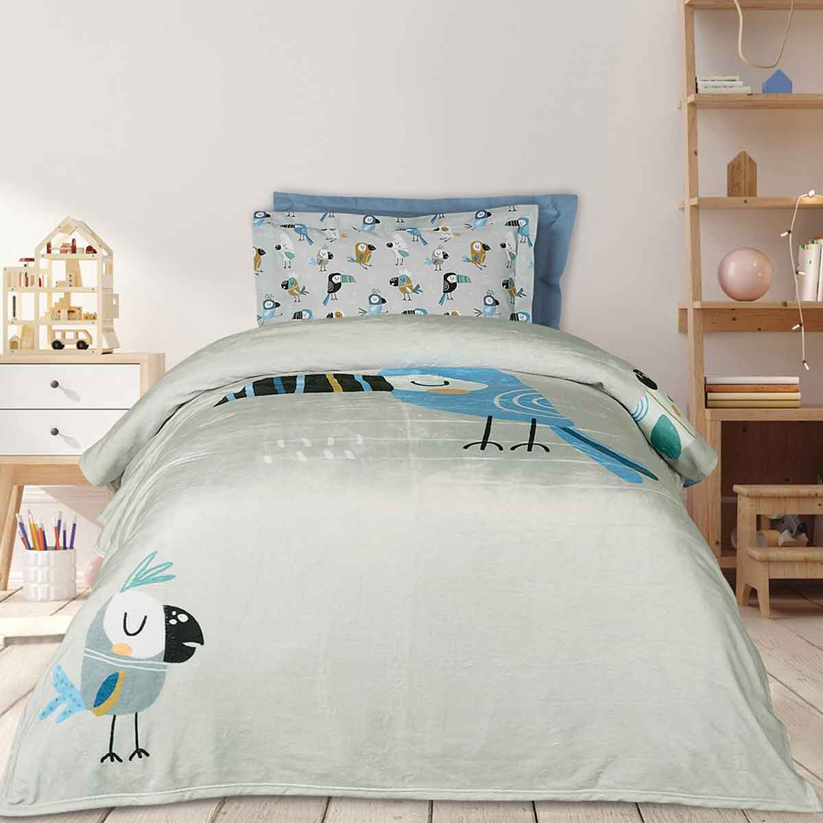 Κουβέρτα Fleece Μονή (160×220) Das Home Kids 4914