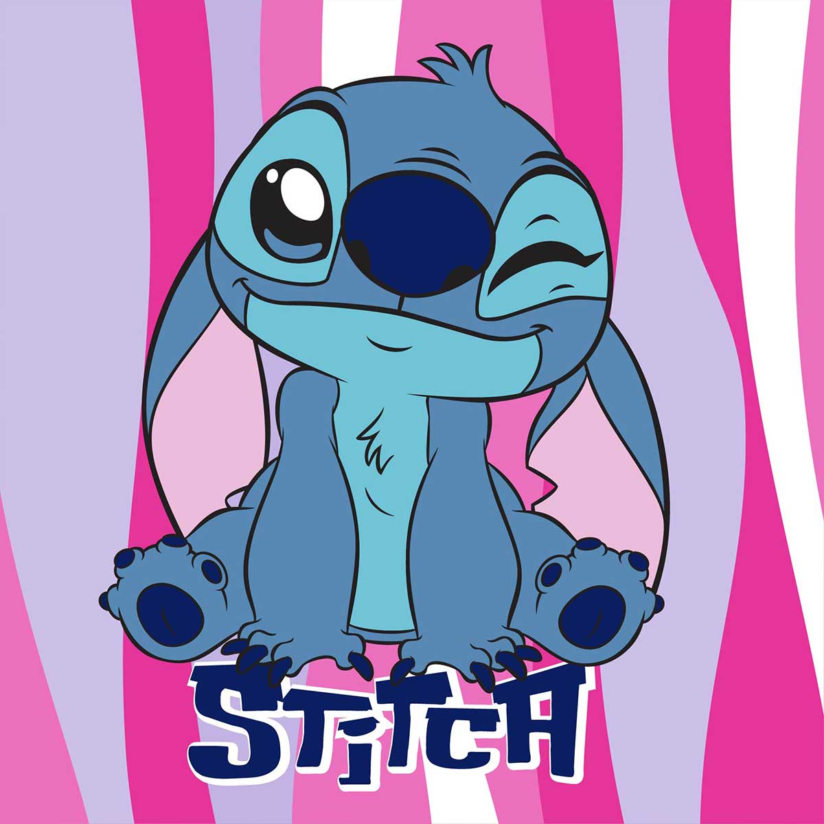 Λαβέτα Ώμου (30×30) Dimcol Lilo & Stitch 74 Pink