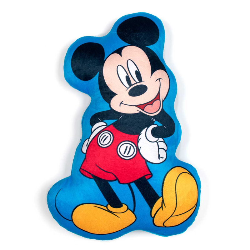 Βελουτέ Διακοσμητικό Μαξιλάρι Dimcol 3D Mickey 35cm Sky Blue