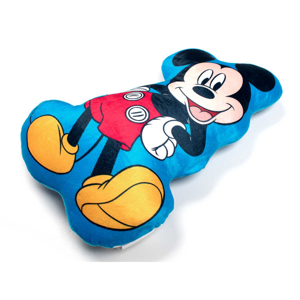 Βελουτέ Διακοσμητικό Μαξιλάρι Dimcol 3D Mickey 35cm Sky Blue