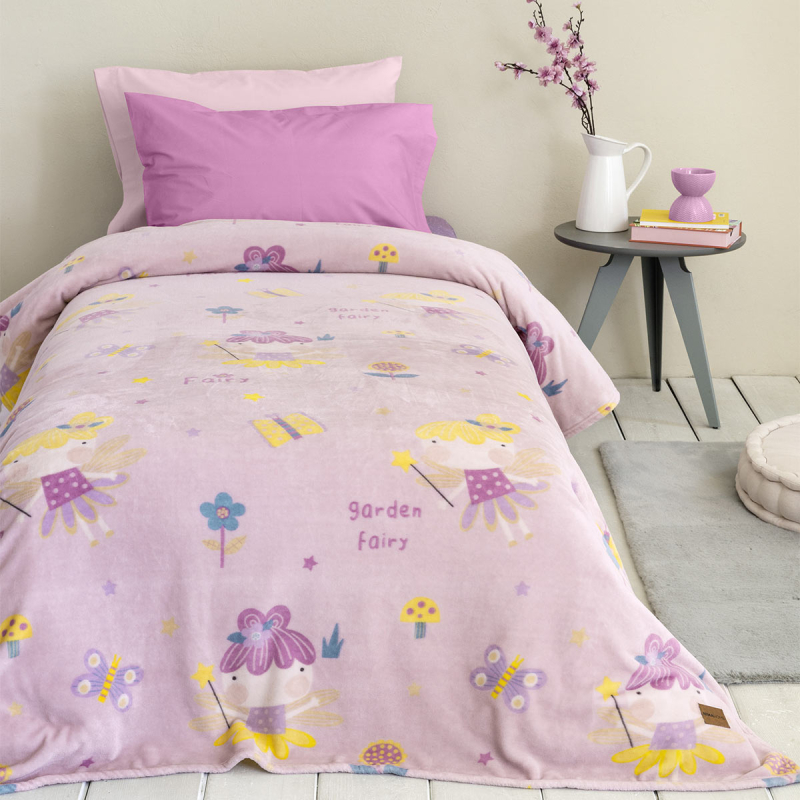 Κουβέρτα Fleece Μονή (150x220) Nima Garden Fairy