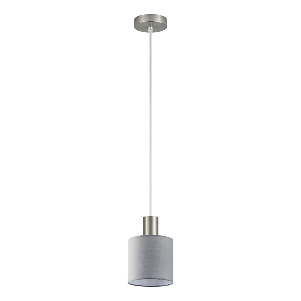 Φωτιστικό Οροφής Μονόφωτο Homelighting 77-8421 Nickel/Grey