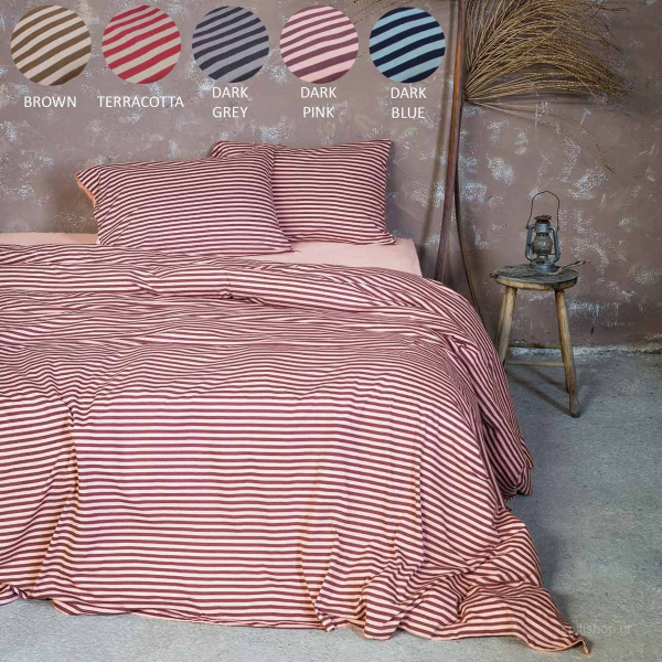 Παπλωματοθήκη Μακό Υπέρδιπλη (Σετ 220x240) Nima Bed Linen Suave SS2021