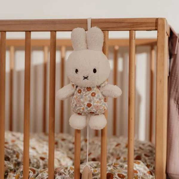 Κρεμαστό Λούτρινο Ζωάκι Με Ήχο Little Dutch Miffy Vintage Little Flowers LD-NIJN754