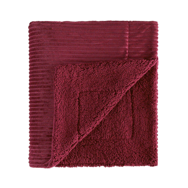 Κουβέρτα Καναπέ Fleece (130x180) Kentia Versus Spencer 42 Bordeaux