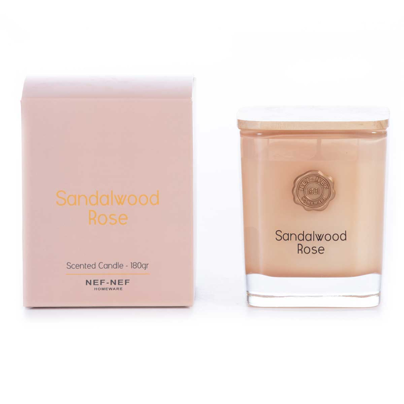 Αρωματικό Κερί 180gr Nef-Nef Sandalwood Rose